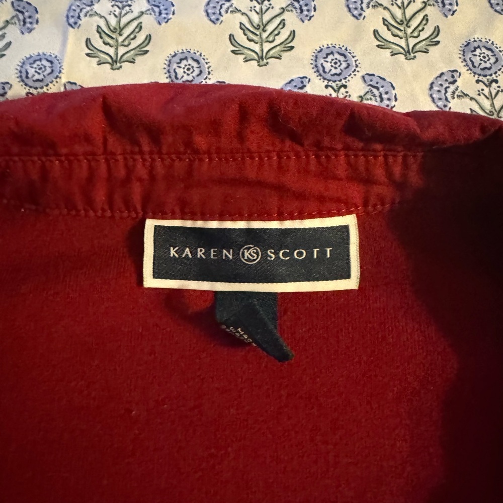 Karen Scott Red Blouse